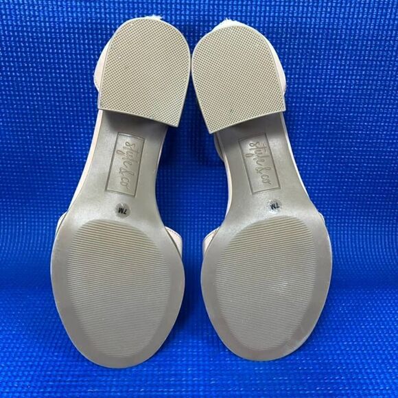 STYLE & CO KATERINAA Women`s Size 7M Brown Beige Open Toe Heels 10011738300 - Picture 7 of 8
